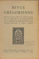 Revue Grégorienne N°1 (1939) De Collectif - Non Classés