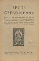 Revue Grégorienne N°2 (1939) De Collectif - Zonder Classificatie