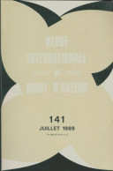 Revue Internationale Du Droit D'auteur N°141 (1989) De Collectif - Unclassified