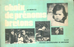Choix De Prénoms Bretons (1973) De Gwennole Le Menn - Reisen