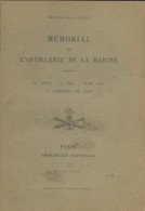 Mémorial De L'artillerie De La Marine 34e Année, 3e Série, Tome XXVI (1898) De Collectif - Histoire