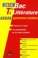 Littérature Terminale L 2010 (2009) De Isabelle Lasfargue-Galvez - 12-18 Years Old