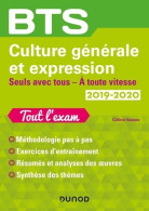 BTS Culture Générale Et Expression 2019/2020 - Seuls Avec Tous/A Toute Vitesse : Seuls Avec Tous/A T - Altri & Non Classificati