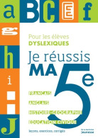 Je Réussis Ma 5e (2013) De Collectif - 6-12 Jaar