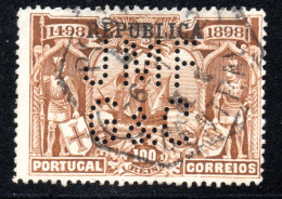 3363.1911 VASCO DA GAMA 100 R. NICE JMF/G&C PERFIN - Used Stamps