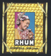 Ancienne étiquette  Rhum   Lecomptes A Lisieux 14 " Femme" - Rhum