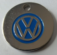 Jeton De Caddie - Automobiles - VW - Volkswagen - AUTOPOLE - BESSET Et JEAN - RODEZ - En Métal - Neuf - - Trolley Token/Shopping Trolley Chip