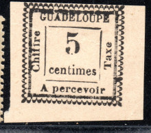 3364 1884 5c. MH MINOR VARIETIES - Portomarken