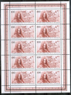 Germany 1996 / Michel 1865 Kb - Gottfried Wilhelm Leibniz,mathematician, Philosopher, Scientist - Sheet Of 10 Stamps MNH - Ongebruikt