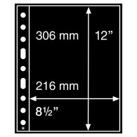 Leuchtturm Hüllen Schwarz Grande 1S (5er Pack) 333555 Neu ( - Altri & Non Classificati