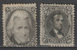 USA - 1863 - YVERT N°27/28 OBLITERES  - COTE = 235 EUR - Oblitérés