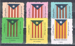 55340. Serie Completa 6 Viñetas ARTESA De SEGRE (Lerida) 2017, Catalunya LLuire, Estelada, - Variétés & Curiosités