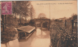 Seine Et Marne : JOUY Sur  Morin : Le Pont Du Moulin Brulé , Lavoir , 1936 - Sonstige & Ohne Zuordnung