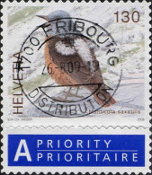 Suisse Poste Obl Yv:1983 Mi:2058B Monticola Saxatilis (TB Cachet à Date) - Gebruikt