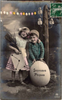 Carte   -   Joyeuses Pâques    ,  Enfants         AQ1008   Reinwald - Easter