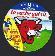 étiquette Fromage La Vache Qui Rit 4* Bel 8 Portions 140g   Football 1994 N°765 - Käse