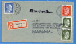 Allemagne Reich 1944 - Lettre Einschreiben De Nurnberg - G33960 - Lettres & Documents
