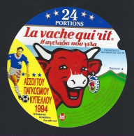 étiquette Fromage La Vache Qui Rit 4* Bel 24 Portions 400g   Football 1994 N°768 - Cheese