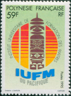 French Polynesia 1995 Sc#656,SG719 59f Teacher's Training Institute MNH - Sonstige & Ohne Zuordnung