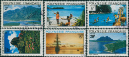 French Polynesia 1974 Sc#278-283,SG180-185 Polynesian Landscapes Set FU - Sonstige & Ohne Zuordnung