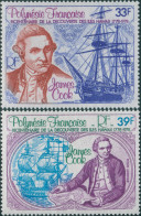 French Polynesia 1978 Sc#C154-C155,SG266-267 Discovery Of Hawaii Set MLH - Other & Unclassified