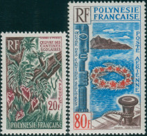 French Polynesia 1965 Sc#216-C38,SG49-50 School Canteen Art Set MNH - Andere & Zonder Classificatie