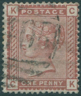 Great Britain 1880 SG166 1d Venetian Red QV KCCK FU (amd) - Other & Unclassified