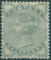 Great Britain 1880 SG165 ½d Pale Green QV MH (amd) - Andere & Zonder Classificatie