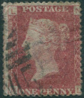 Great Britain 1858 SG43 1d Red QV LNNL Plate 162 Fine Used (amd) - Unclassified