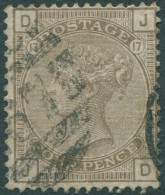 Great Britain 1880 SG160 4d Grey-brown QV DJJD Crown Wmk Plate 17 FU (amd) - Other & Unclassified