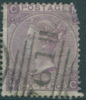 Great Britain 1865 SG97 6d Lilac QV CNNC With Hyphen Plate 5 FU (amd) - Other & Unclassified