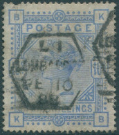 Great Britain 1883 SG183 10s Ultramarine QV FU (amd) - Sonstige & Ohne Zuordnung