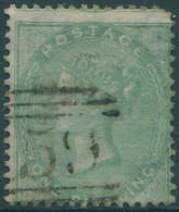 Great Britain 1856 SG72 1s Green QV #2 FU (amd) - Other & Unclassified