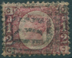Great Britain 1870 SG49 ½d Rose QV CCCC Plate 12 FU (amd) - Autres & Non Classés