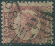 Great Britain 1870 SG49 ½d Rose QV TOOT Plate 8 FU (amd) - Sonstige & Ohne Zuordnung