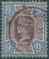 Great Britain 1887 SG209 9d Dull Purple And Blue QV #2 FU (amd) - Andere & Zonder Classificatie