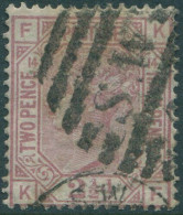 Great Britain 1876 SG141 2½d Rosy Mauve QV FKKF Orb Wmk Plate 14 FU (amd) - Sonstige & Ohne Zuordnung