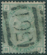 Great Britain 1873 SG150 1s Green QV JRRJ Plate 13 FU (amd) - Other & Unclassified