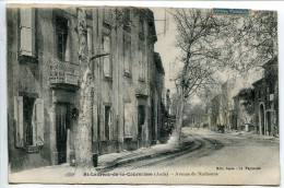 AUDE CPA Voyagé 1921 * SAINT LAURENT De La CABRERISSE Avenue De Narbonne * Editeur Serre - Autres & Non Classés