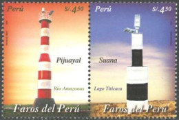 PERU 2004 LIGHTHOUSES PAIR II** - Vuurtorens