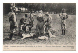 Carte Postale Ancienne - Non Circulé - Guerre 1914 / 18 - Tirailleurs Marocains, Distribution De Viande - Regimente