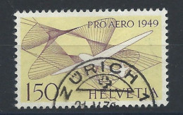 Suisse PA N°44 Obl (FU) 1949 - Planeur Et Courants Ascensionnels - Gebruikt