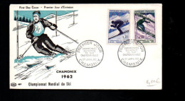 FDC 1967 CHAMPIONNAT DU MONDE DE SKI - 1960-1969