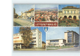 71719823 Liptovsky Mikulas Teilansichten Strassenpartie Gebaeude Wappen Liptovsk - Slovakia