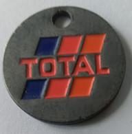 Jeton De Caddie - TOTAL - En Métal - (1) - - Trolley Token/Shopping Trolley Chip