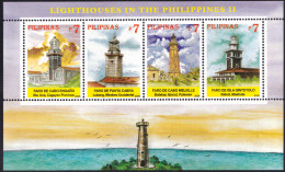 PHILIPPINES 2006 LIGHTHOUSES S/S OF 4 II** - Lighthouses