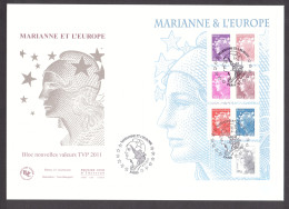 Enveloppe FDC - 2011 - Marianne &L'Europe (F4614) - Marianne De Beaujard - 2010-2019