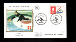 FDC 1991 J O ALBERTVILLE - CURLING - 1990-1999