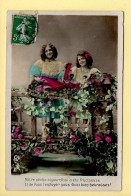 Fantaisie : 2 Femmes / Fleurs / Poissons (voir Scan Recto/verso) - Donne