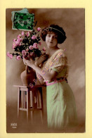 Fantaisie : Femme / Fleurs / Vase (voir Scan Recto/verso) - Frauen